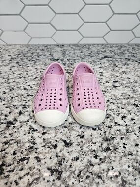Native Jefferson Slip-On Kids Shoes - Pink c7